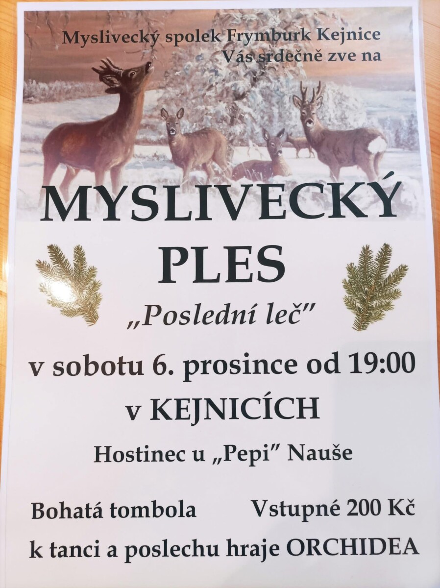 Myslivecký ples v Kejnicích
