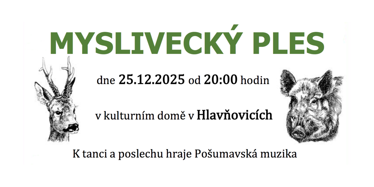 Myslivecký ples v Hlavňovicích